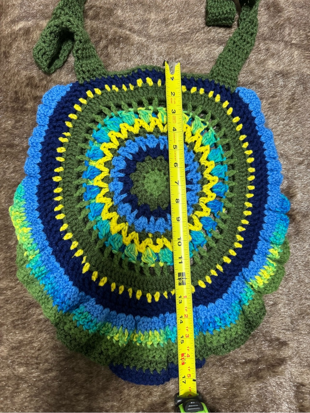 Handmade Crochet Boho Shoulder Bag - Picture 4 of 4